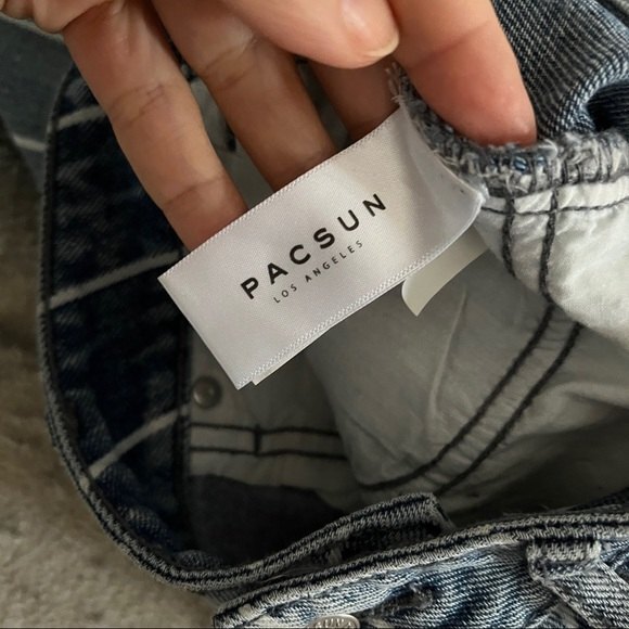 PacSun Window Pane Mom Jeans 25 - Picture 7 of 11